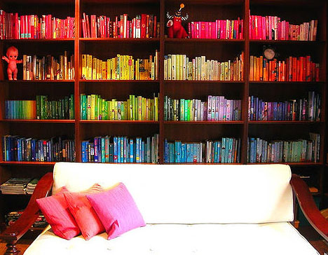 Add Ocd Diy Organize And Shelve Books By Color Designs Ideas