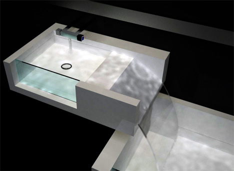 combined-bathtub-sink-waterfall-design