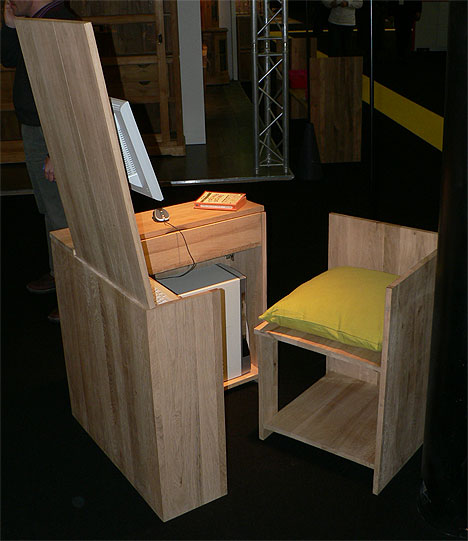 hidden-desk-chair-combination