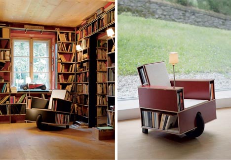 Read Roll Clever Combination Chair Bookcase Design Designs