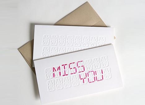Miss You Greetings. diy-miss-you-custom-cards