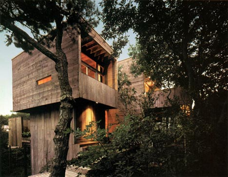 all wood tree house design