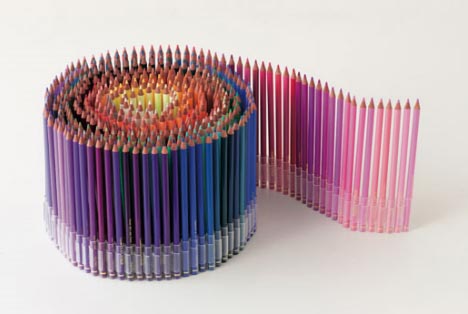 color pencil round roll