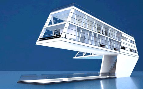 futuristic boat home design