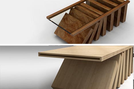 wood glass coffee table