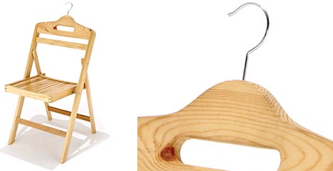 wood folding hanger chair