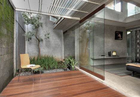 concrete home interior