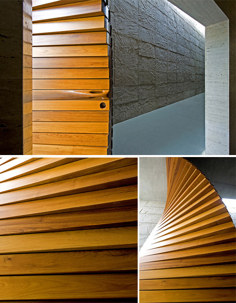modular wood curtain door 1