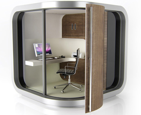 prefab modular home office design
