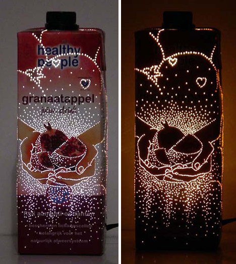 recycled upcycled lamps