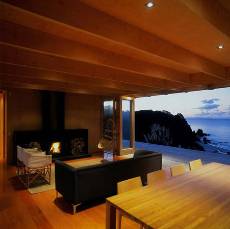 see through beach house interior