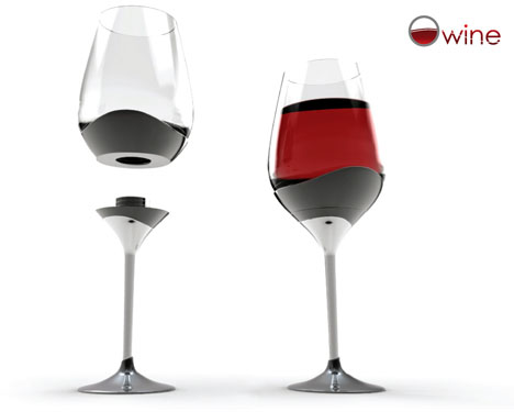 four glasses of wine. 4 Glasses in 1: From Water to