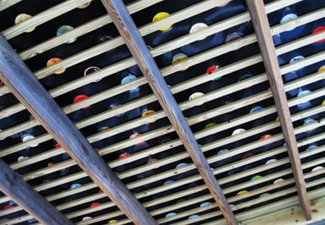 recycled old vinyl records