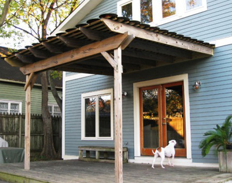 recycled vinyl porch shingles