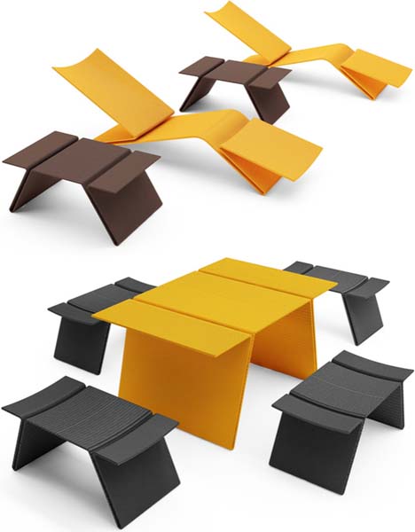 outdoor deck furniture set