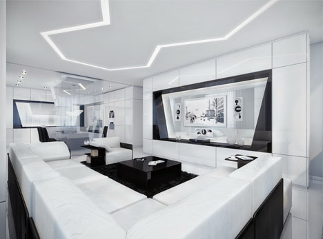 Minimalist Dream House Black White Awesome All Over