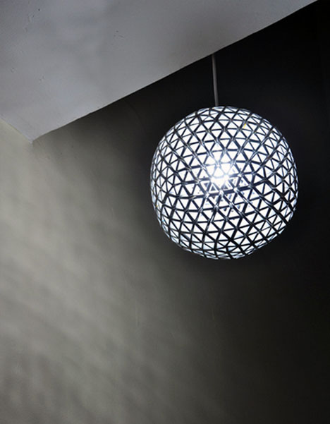 Diy Geodesic Disco Ball Lamp From Upcycled Drink Boxes Designs