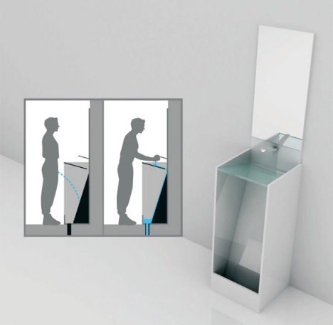 Combination Urinal Concept Surprisingly Blends Sink Toilet