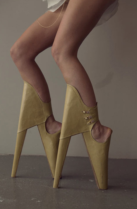 Tilted High Heels Are 'Scary Beautiful' | Designs & on Dornob