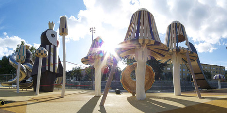 giant mushroom playground