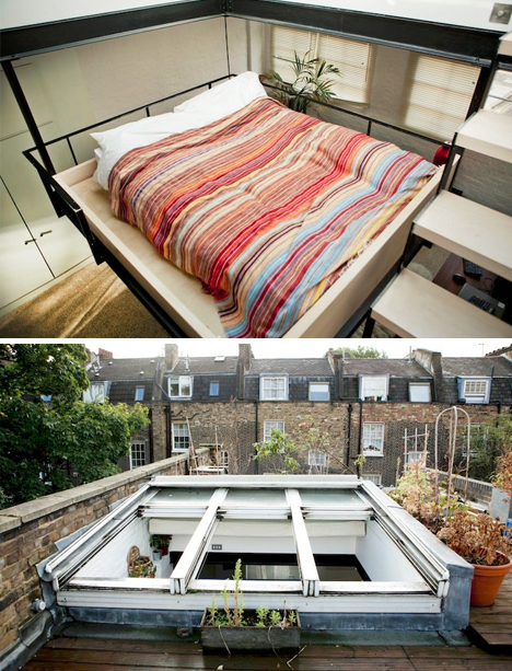 skylight bedroom roof deck