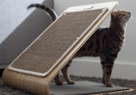 angled scratching post architect pets