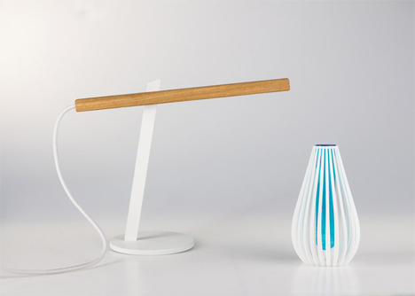 designer two-piece magnetic desk lamp