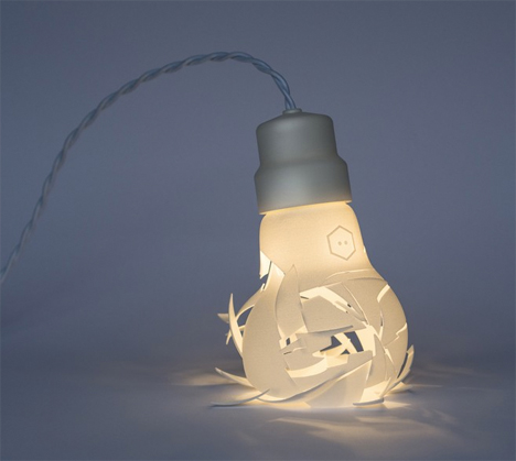 Smashed 3D printed Bulb 1