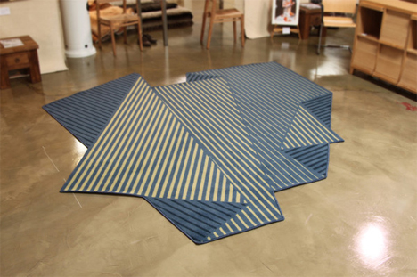 folded tones rug