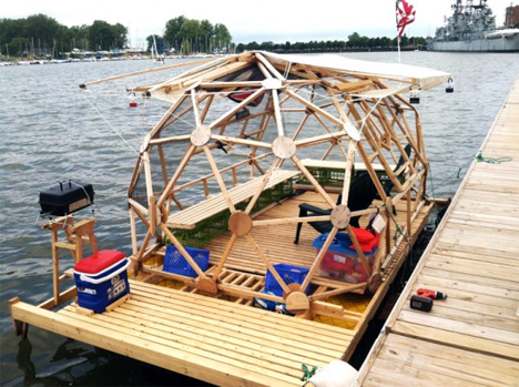 geodesic houseboat