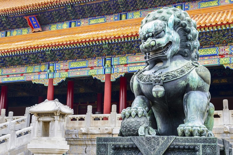 Guardian Lion - Chinese Temple
