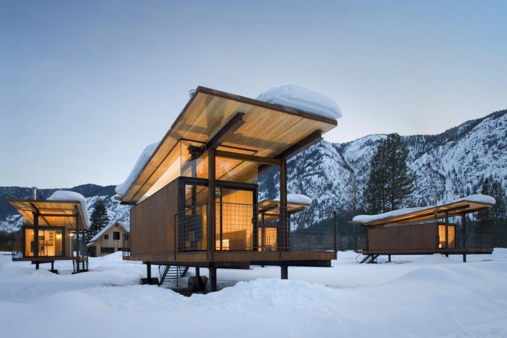 Rolling Huts by Olson Kundig portable cabins