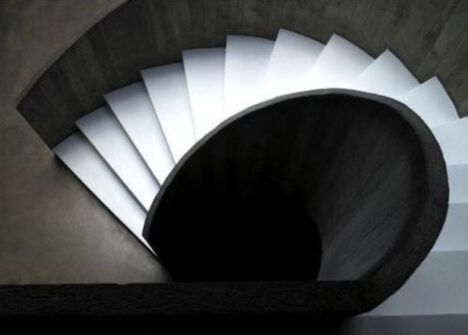 Postmodern spiral staircase