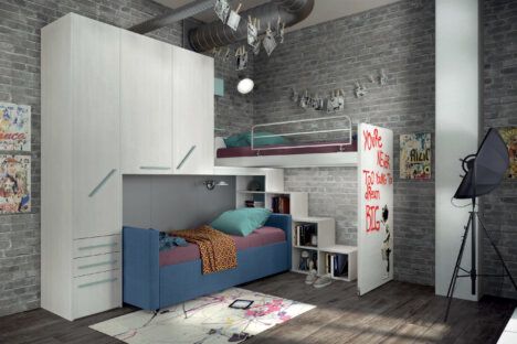 Tumidei youth bedrooms offset bunks
