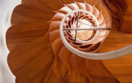 spiral stairs from above