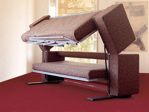 Sofa Transforms Into A Bunk Bed