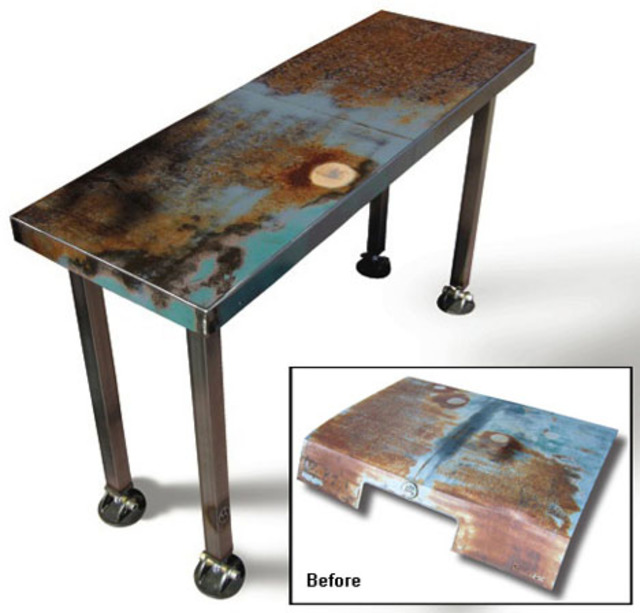 metal scrap before and after