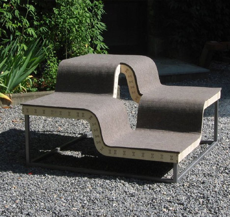 modular benches outdoor curved bench wooden futuristic dornob designs furnitures designer