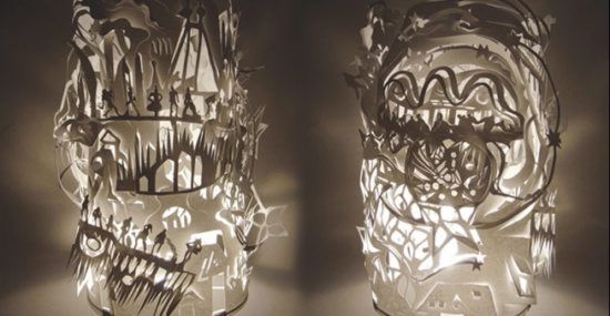 Beautiful handcrafted paper lamps