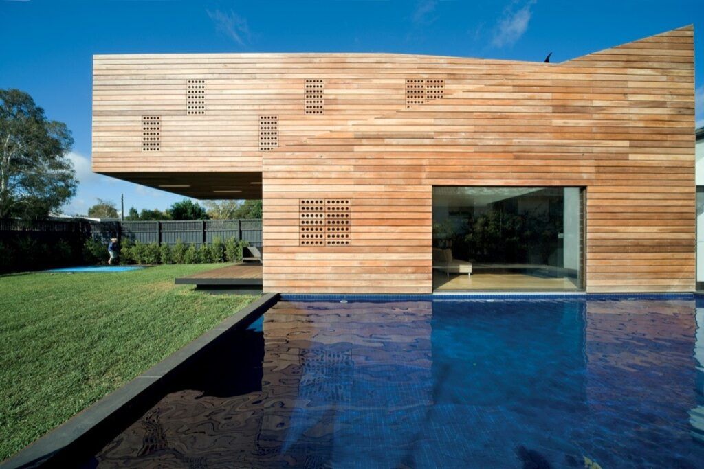 Cantilevered Trojan House pool