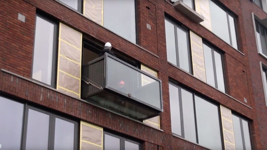 window transforms to balcony