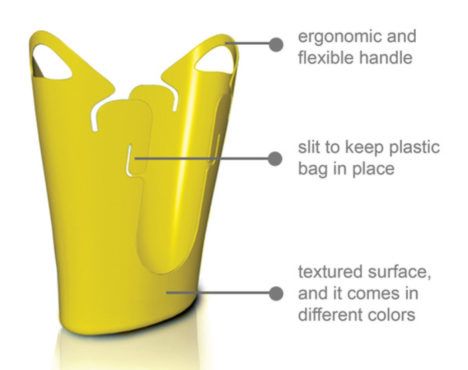 Trash Can for Reusing Plastic Bags