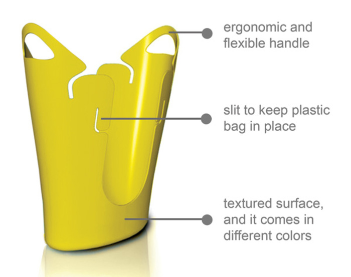 Reuse Plastic Bags with Eco Trash Can