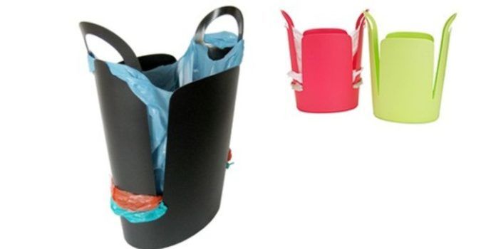 Reuse Plastic Bags with This Trash Can