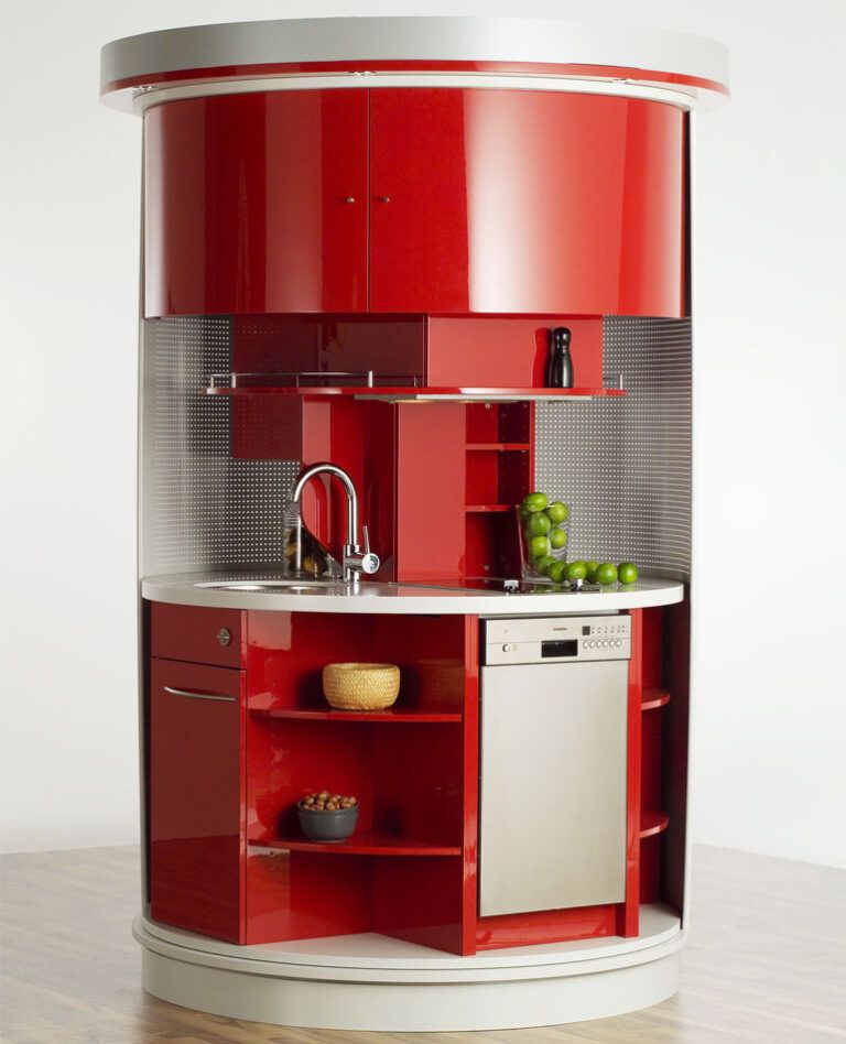Circle Kitchen in red | Dornob