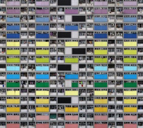 Michael Wolf Architecture of Density colorful balconies