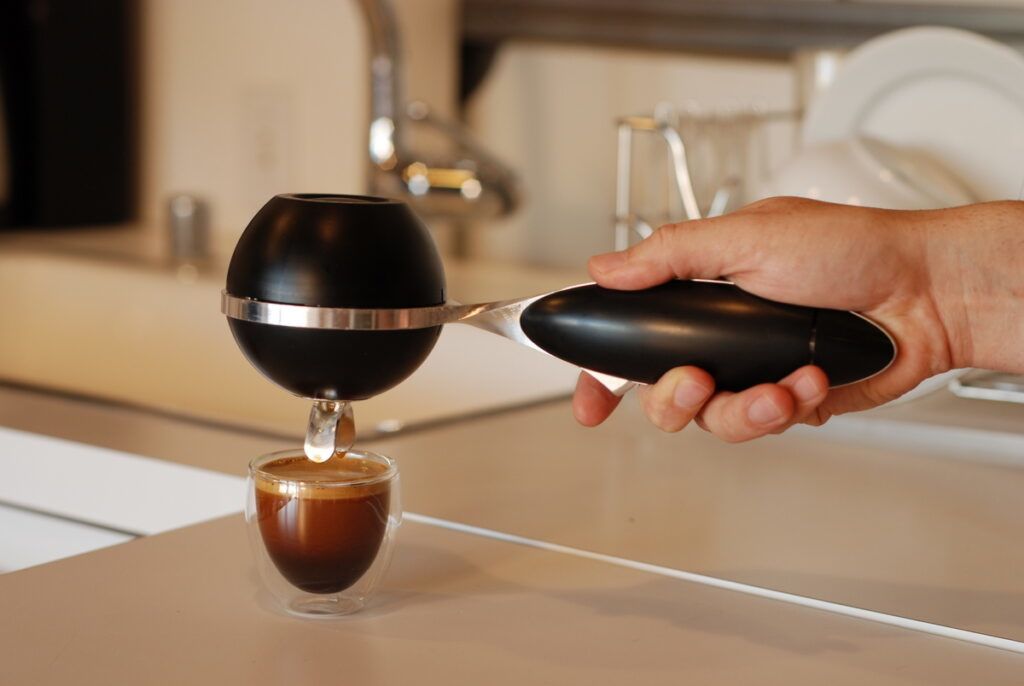 Tiny Espresso Maker Fits in the Palm of Your Hand
