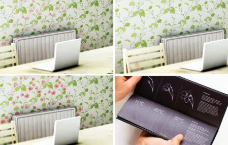 Heat sensitive wallpaper