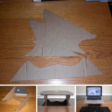 DIY make your own laptop stand