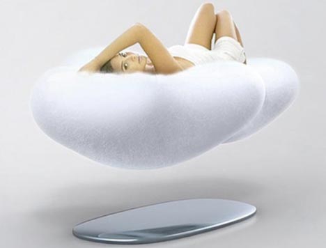 Futuristic Furniture  Design Floating  Cloud Couch  Concept